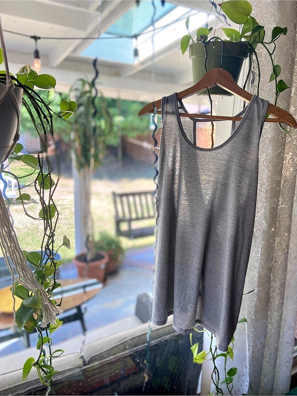 Athleta Gray Sleeveless Tank